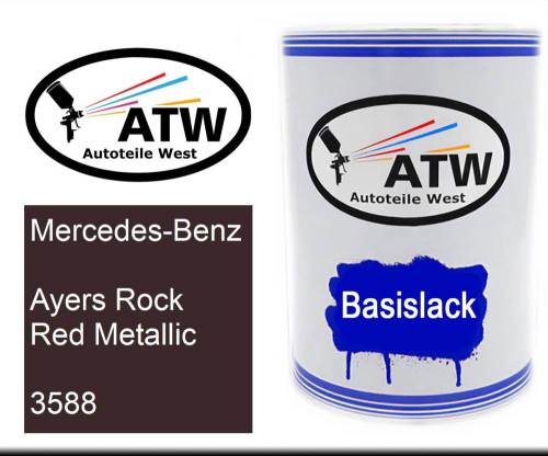 Mercedes-Benz, Ayers Rock Red Metallic, 3588: 500ml Lackdose, von ATW Autoteile West.